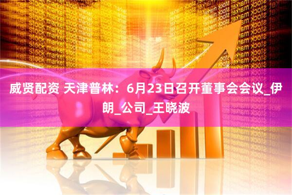 威贤配资 天津普林：6月23日召开董事会会议_伊朗_公司_王晓波