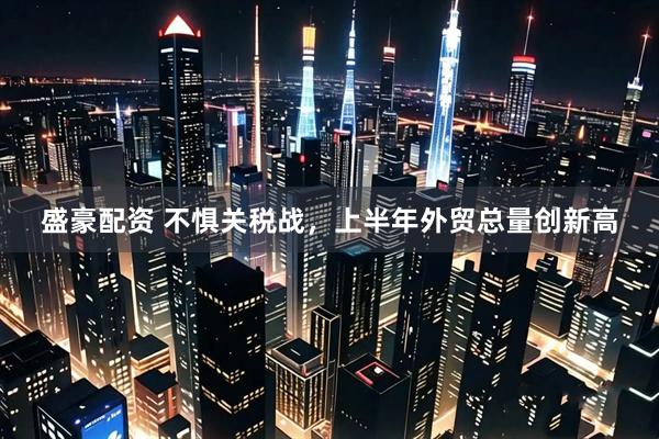 盛豪配资 不惧关税战，上半年外贸总量创新高