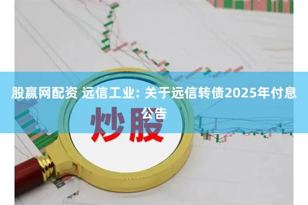 股赢网配资 远信工业: 关于远信转债2025年付息公告