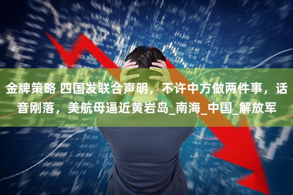 金牌策略 四国发联合声明，不许中方做两件事，话音刚落，美航母逼近黄岩岛_南海_中国_解放军
